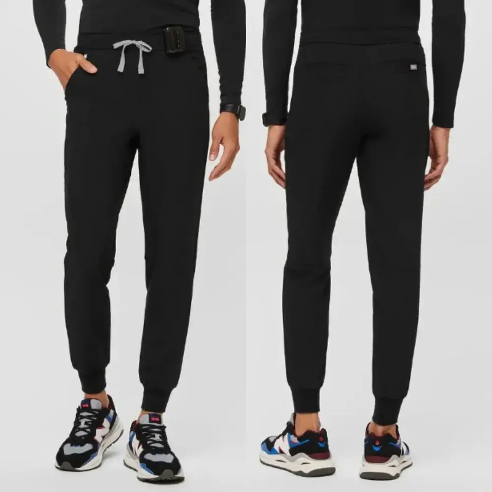 Figs Women's Jogger Scrub Pants M Black Slim Fit Workwear